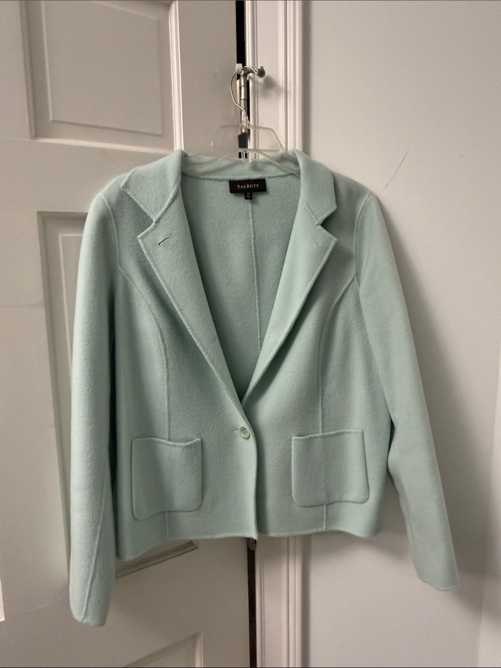 Talbots Pale Mint Blazer/Sweater